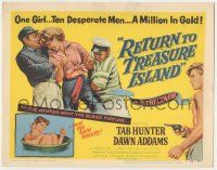 6j820 RETURN TO TREASURE ISLAND TC '54 Tab Hunter & desperate men with sexy Dawn Addams!