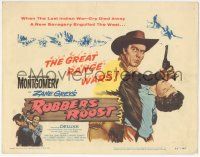 6j830 ROBBER'S ROOST TC '55 George Montgomery, from Zane Grey novel, savagery in the West!