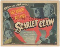 6j850 SCARLET CLAW TC '44 Basil Rathbone as Sherlock Holmes, Nigel Bruce as Watson, cool montage!
