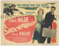 6j871 SHOCKPROOF TC '49 directed by Douglas Sirk, Cornel Wilde & Patricia Knight on the run!