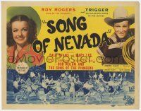 6j888 SONG OF NEVADA TC '44 portraits of Roy Rogers & Dale Evans + cowgirls & gal Indians dancing!