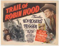 6j938 TRAIL OF ROBIN HOOD TC '50 Roy Rogers & his horse Trigger with pretty Penny Edwards!
