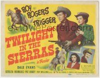 6j948 TWILIGHT IN THE SIERRAS TC '50 Roy Rogers with Estelita Rodriguez and sidekick Pat Brady!