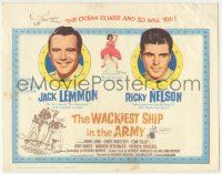 6j974 WACKIEST SHIP IN THE ARMY TC '60 Jack Lemmon & Ricky Nelson in the Navy!