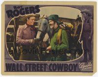 6j541 WALL STREET COWBOY LC '39 c/u of Roy Rogers & Gabby Hayes laughing by Trigger & other horse!