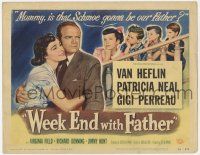 6j980 WEEK END WITH FATHER TC '51 Van Heflin, Patricia Neal, Gigi Perreau, directed by Douglas Sirk