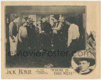 6j548 WHERE IS THIS WEST LC '23 Jack Hoxie protects Mary Philbin from crowd of angry cowboys, lost!