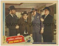 6j552 WHO DONE IT LC '42 great image of Bud Abbott & Lou Costello grabbed by Bendix & Gargan!