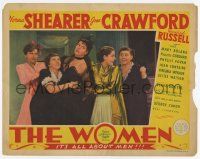 6j559 WOMEN LC '39 great image of Norma Shearer & other ladies grabbing Rosalind Russell!