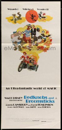 6k718 BEDKNOBS & BROOMSTICKS Aust daybill R79 Walt Disney, Angela Lansbury, great cartoon art!