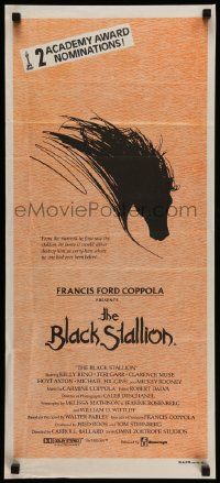 6k725 BLACK STALLION Aust daybill '79 Kelly Reno, Teri Garr, Carroll Ballard, great horse art!