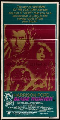 6k727 BLADE RUNNER Aust daybill '82 Ridley Scott sci-fi classic, Harrison Ford, Sean Young