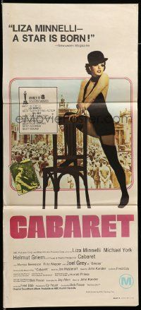 6k741 CABARET awards Aust daybill '72 Liza Minnelli sings & dances in Nazi Germany, Bob Fosse!