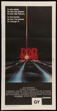 6k761 DEAD ZONE Aust daybill '83 David Cronenberg, Stephen King, he has power to see the future!
