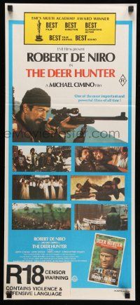 6k764 DEER HUNTER Aust daybill '78 Robert De Niro classic, directed by Michael Cimino!