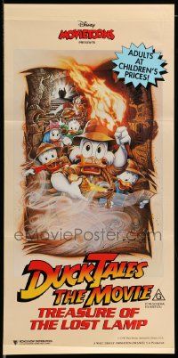 6k775 DUCKTALES: THE MOVIE Aust daybill '91 Walt Disney, Scrooge McDuck, cool Drew Struzan art!