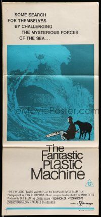 6k787 FANTASTIC PLASTIC MACHINE Aust daybill '69 cool wave image, surfing documentary!