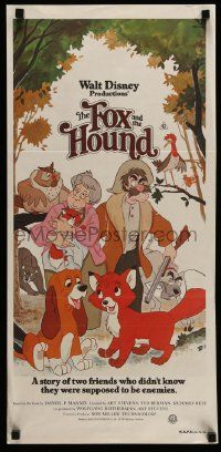6k794 FOX & THE HOUND Aust daybill '81 friends who didn't know they were supposed to be enemies!