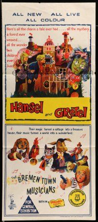 6k822 HANSEL & GRETEL/BREMENTOWN MUSICIANS Aust daybill '60s cute family double-bill!