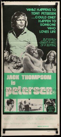 6k843 JOCK PETERSEN Aust daybill '75 Jack Thompson & Wendy Hughes in explicit sex drama!