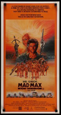 6k860 MAD MAX BEYOND THUNDERDOME Aust daybill '85 art of Gibson & Tina Turner by Richard Amsel!