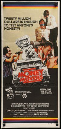 6k873 MONEY MOVERS Aust daybill '79 Terence Donovan, 20 million dollars will test anyone's honesty