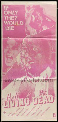 6k884 NIGHT OF THE ZOMBIES Aust daybill '84 Bruno Mattei horror, Hell of the Living Dead!