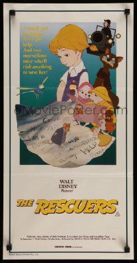 6k921 RESCUERS Aust daybill R80s Disney mouse mystery cartoon from the depths of Devil's Bayou!