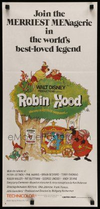 6k928 ROBIN HOOD Aust daybill R83 Walt Disney cartoon, the way it REALLY happened!