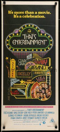 6k966 THAT'S ENTERTAINMENT Aust daybill '74 classic MGM Hollywood scenes, it's a celebration!