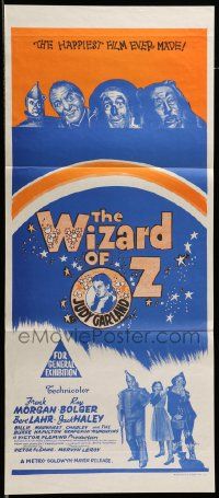 6k989 WIZARD OF OZ Aust daybill R70s Victor Fleming, Judy Garland all-time classic!