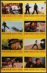 6k128 FOR YOUR EYES ONLY Aust LC poster '81 different images of Roger Moore as James Bond 007!