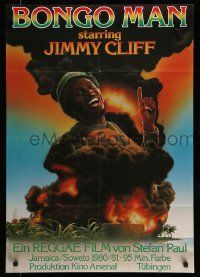 6k300 BONGO MAN German '81 Harlin art of reggae singer Jimmy Cliff performing & burning building!