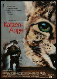 6k312 CAT'S EYE German '86 Stephen King, Drew Barrymore, art of wacky little monster by Jeff Wack!