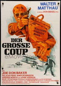 6k313 CHARLEY VARRICK German '73 Walter Matthau in Don Siegel crime classic!