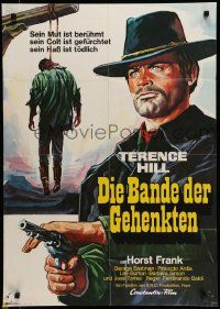6k324 DJANGO PREPARE A COFFIN German R75 art of Terence Hill w/gun & hanging man!