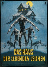 6k326 DON'T GO IN THE HOUSE German '80 wild Klaus Dill horror art of the living dead!