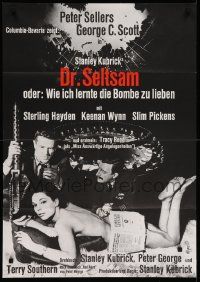 6k327 DR. STRANGELOVE German '64 Stanley Kubrick classic, Peter Sellers & pretty Tracy Reed!