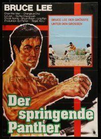 6k336 FIST OF JUSTICE German '73 kung fu art and image, Chuck Norris and Bruce Lee credited!
