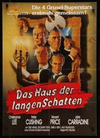 6k353 HOUSE OF THE LONG SHADOWS video German '84 Vincent Price, Cushing, Carradine & Lee!