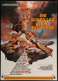 6k375 NATIONAL LAMPOON'S VACATION German '83 Chevy Chase, Brinkley & D'Angelo by Boris Vallejo!