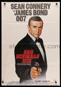 6k376 NEVER SAY NEVER AGAIN German '83 art of Sean Connery as James Bond 007 by Rudy Obrero!