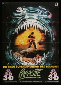 6k388 PARASITE German '82 Demi Moore, the first futuristic monster movie in 3-D!