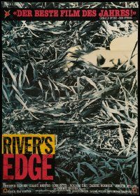 6k397 RIVER'S EDGE German '86 Reeves, Glover, most controversial film, image of dead body!
