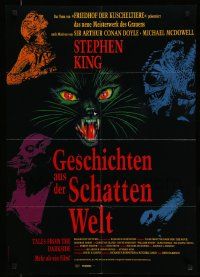 6k411 TALES FROM THE DARKSIDE German '90 George Romero & Stephen King, creepy art of demon!