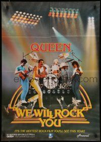 6k422 WE WILL ROCK YOU video German '82 Queen, Freddie Mercury, Brian May, Roger Taylor, Deacon!