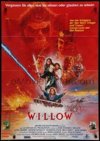 6k427 WILLOW German '88 George Lucas & Ron Howard directed, different Brian Bysouth art!