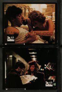 6k118 GODFATHER 2 German LCs '72 Francis Ford Coppola crime classic, Fujita art, Pacino & Keaton!