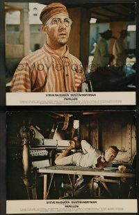 6k119 PAPILLON 2 German LCs R70s great images of prisoners Steve McQueen & Dustin Hoffman!