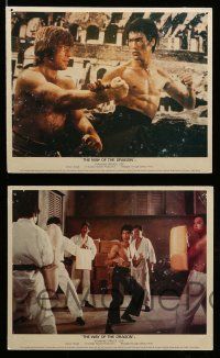 6k033 RETURN OF THE DRAGON 8 color English FOH LCs '74 images of Bruce Lee, The Way of the Dragon!